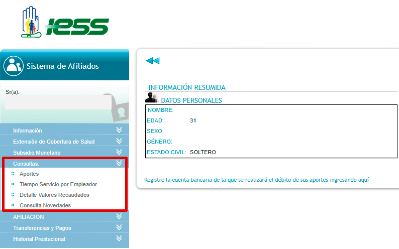 Sacar historial laboral del IESS
